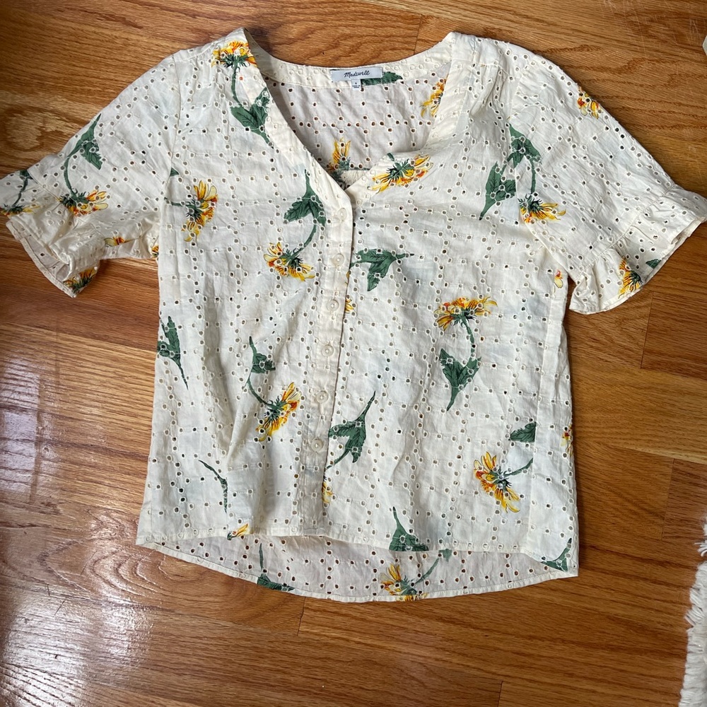 Madewell sunflower top